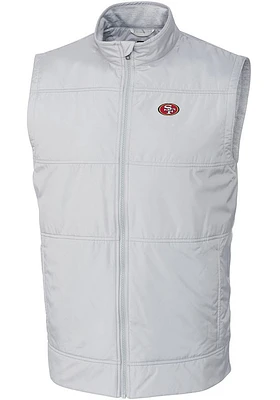 Cutter and Buck San Francisco 49ers Mens Grey Stealth Sleeveless Jacket