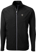 Cutter and Buck New Orleans Saints Mens Black Adapt Eco Light Weight Jacket