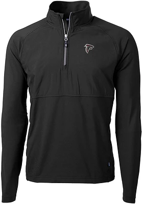 Cutter and Buck Atlanta Falcons Mens Adapt Eco Hybrid Long Sleeve Qtr Zip Pullover