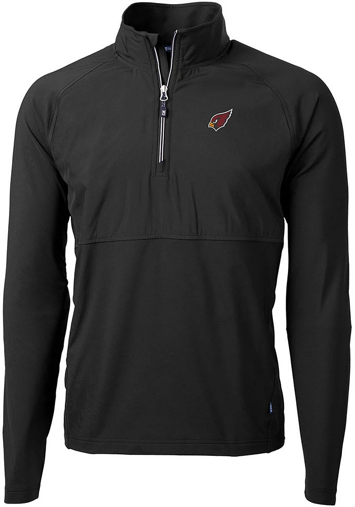 Cutter and Buck Arizona Cardinals Mens Adapt Eco Hybrid Long Sleeve Qtr Zip Pullover