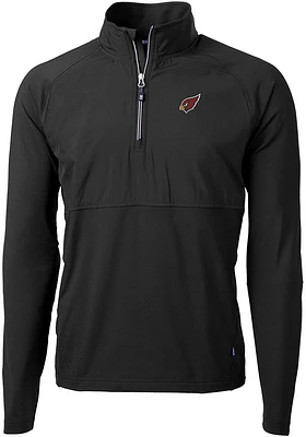 Cutter and Buck Arizona Cardinals Mens Adapt Eco Hybrid Long Sleeve Qtr Zip Pullover