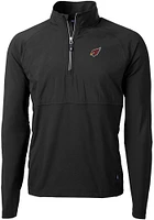 Cutter and Buck Arizona Cardinals Mens Adapt Eco Hybrid Long Sleeve Qtr Zip Pullover