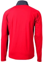 Cutter and Buck New York Giants Mens Adapt Eco Hybrid Long Sleeve Qtr Zip Pullover