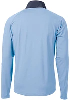 Cutter and Buck Tennessee Titans Mens Light Blue Adapt Eco Hybrid Long Sleeve Qtr Zip Pullover