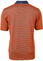 Cutter and Buck Denver Broncos Mens Virtue Eco Pique Micro Stripe Short Sleeve Polo