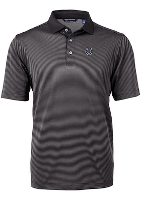 Cutter and Buck Indianapolis Colts Mens Virtue Eco Pique Micro Stripe Short Sleeve Polo