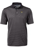 Cutter and Buck Jacksonville Jaguars Mens Virtue Eco Pique Micro Stripe Short Sleeve Polo