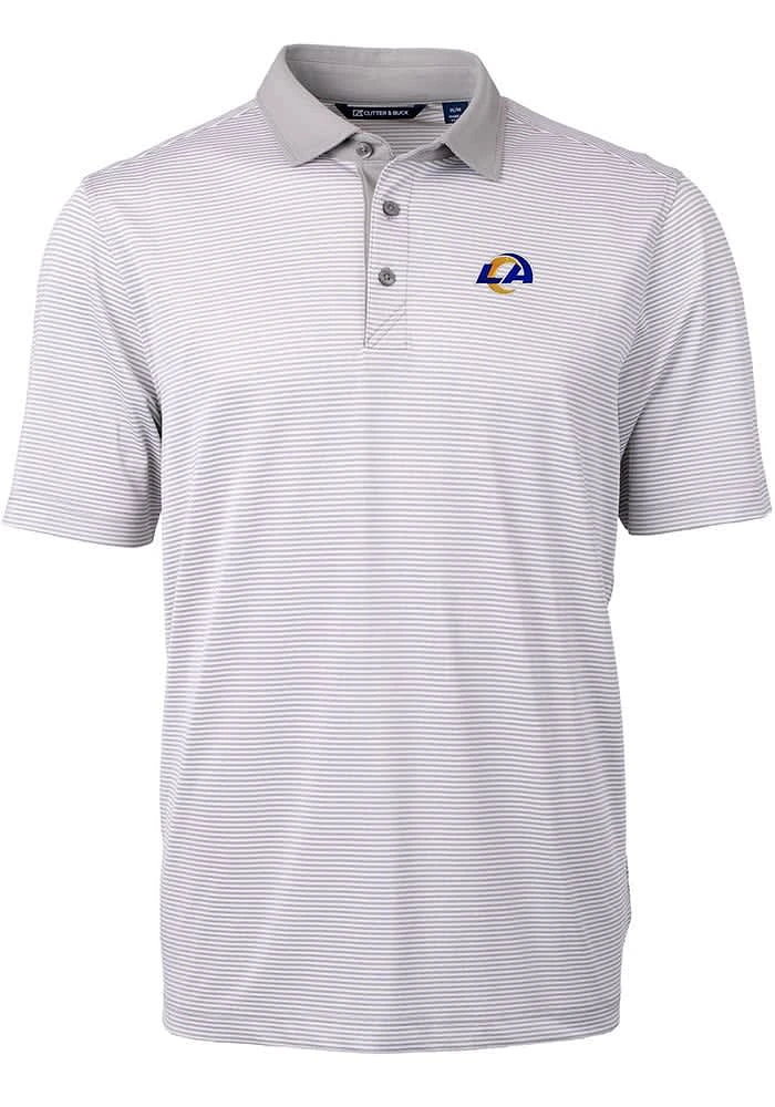 Cutter and Buck Los Angeles Rams Mens Virtue Eco Pique Short Sleeve Polo