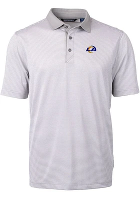 Cutter and Buck Los Angeles Rams Mens Virtue Eco Pique Short Sleeve Polo
