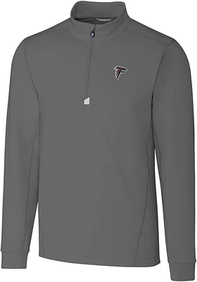 Cutter and Buck Atlanta Falcons Mens Traverse Long Sleeve Qtr Zip Pullover