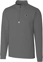 Cutter and Buck Atlanta Falcons Mens Traverse Long Sleeve Qtr Zip Pullover