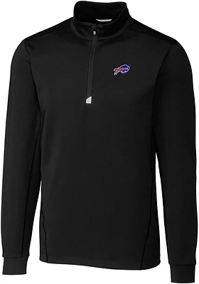 Cutter and Buck Buffalo Bills Mens Traverse Long Sleeve Qtr Zip Pullover