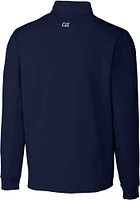 Cutter and Buck Los Angeles Rams Mens Navy Blue Traverse Long Sleeve Qtr Zip Pullover