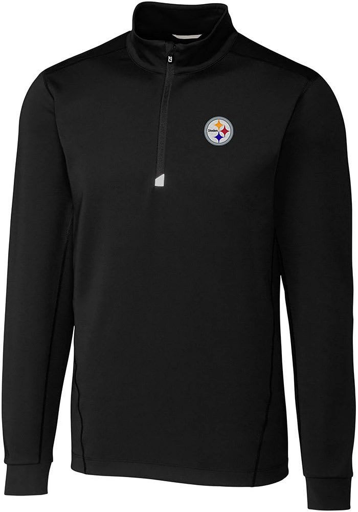 Cutter and Buck Pittsburgh Steelers Mens Traverse Long Sleeve Qtr Zip Pullover