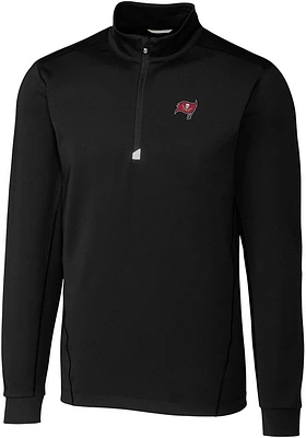 Cutter and Buck Tampa Bay Buccaneers Mens Traverse Long Sleeve Qtr Zip Pullover