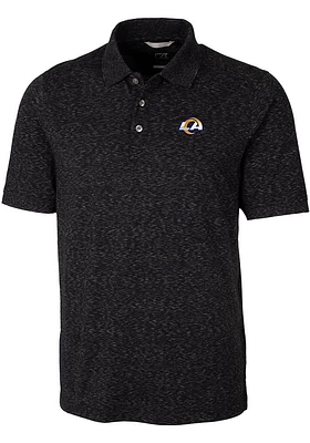 Cutter and Buck Los Angeles Rams Mens Advantage Space Dye Short Sleeve Polo