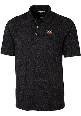 Cutter and Buck Washington Commanders Mens Advantage Space Dye Short Sleeve Polo