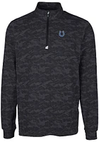 Cutter and Buck Indianapolis Colts Mens Traverse Camo Long Sleeve Qtr Zip Pullover