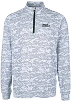 Cutter and Buck Seattle Seahawks Mens Charcoal Traverse Camo Long Sleeve Qtr Zip Pullover