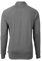 Cutter and Buck Atlanta Falcons Mens Adapt Eco Long Sleeve Qtr Zip Pullover