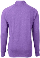 Cutter and Buck Minnesota Vikings Mens Purple Adapt Eco Long Sleeve Qtr Zip Pullover