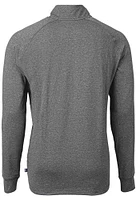 Cutter and Buck New Orleans Saints Mens Adapt Eco Long Sleeve Qtr Zip Pullover
