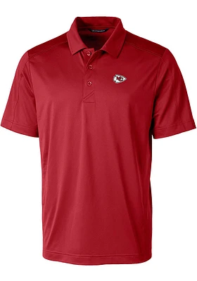 Cutter and Buck Kansas City Chiefs Mens Cardinal Prospect Short Sleeve Polo