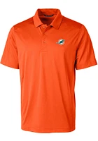 Cutter and Buck Miami Dolphins Mens Prospect Short Sleeve Polo