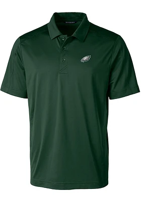 Cutter and Buck Philadelphia Eagles Mens Kelly Green Prospect Design Short Sleeve Polo