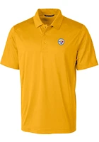 Cutter and Buck Pittsburgh Steelers Mens Gold Prospect Short Sleeve Polo