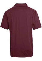 Cutter and Buck Washington Commanders Mens Maroon Prospect Short Sleeve Polo