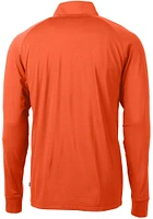 Cutter and Buck Cincinnati Bengals Mens Adapt Eco Knit Long Sleeve Qtr Zip Pullover