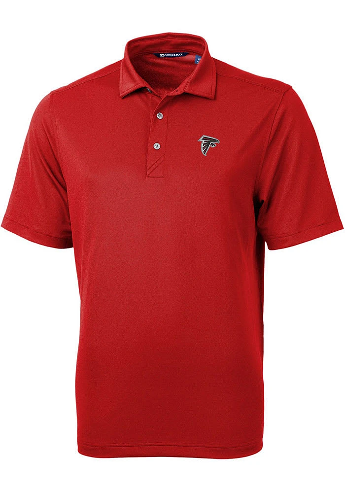 Cutter and Buck Atlanta Falcons Mens Virtue Eco Pique Short Sleeve Polo