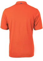 Cutter and Buck Miami Dolphins Mens Virtue Eco Pique Short Sleeve Polo
