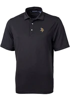 Cutter and Buck Minnesota Vikings Mens Virtue Eco Pique Short Sleeve Polo