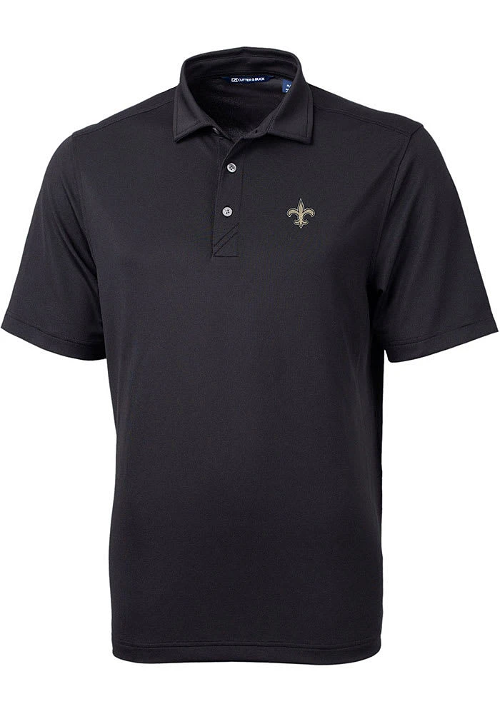 Cutter and Buck New Orleans Saints Mens Virtue Eco Pique Short Sleeve Polo