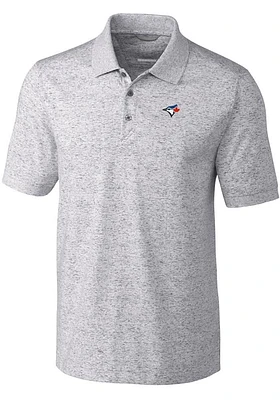 Cutter and Buck Toronto Blue Jays Mens Grey Advantage Space Short Sleeve Polo