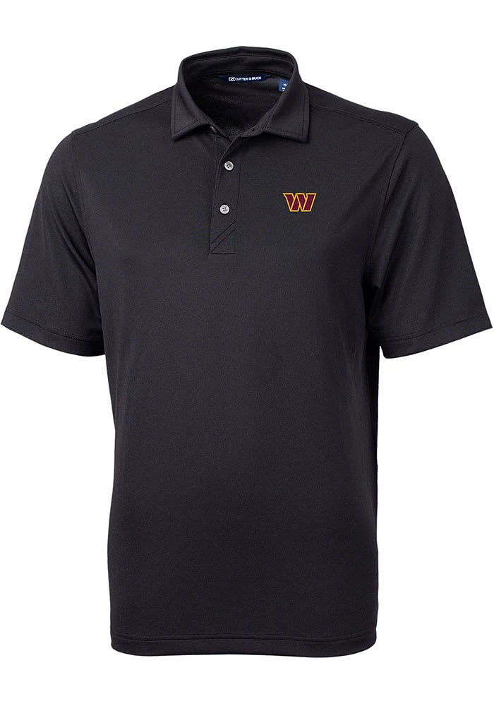 Cutter and Buck Washington Commanders Mens Virtue Eco Pique Short Sleeve Polo