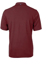 Cutter and Buck Washington Commanders Mens Maroon Virtue Eco Pique Short Sleeve Polo