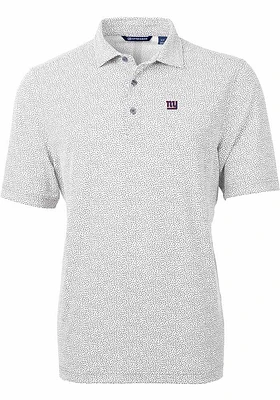 Cutter and Buck New York Giants Mens Virtue Eco Pique Botanical Short Sleeve Polo