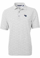 Cutter and Buck Tennessee Titans Mens Virtue Eco Pique Botanical Short Sleeve Polo