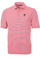 Cutter and Buck Atlanta Falcons Mens Virtue Eco Pique Stripe Short Sleeve Polo