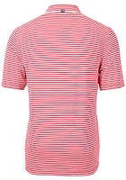 Cutter and Buck Buffalo Bills Mens Virtue Eco Pique Stripe Short Sleeve Polo