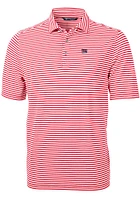 Cutter and Buck New York Giants Mens Virtue Eco Pique Stripe Short Sleeve Polo
