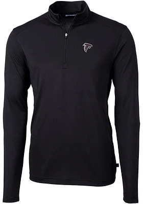 Cutter and Buck Atlanta Falcons Mens Virtue Eco Pique Long Sleeve Qtr Zip Pullover