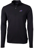 Cutter and Buck Buffalo Bills Mens Virtue Eco Pique Long Sleeve Qtr Zip Pullover