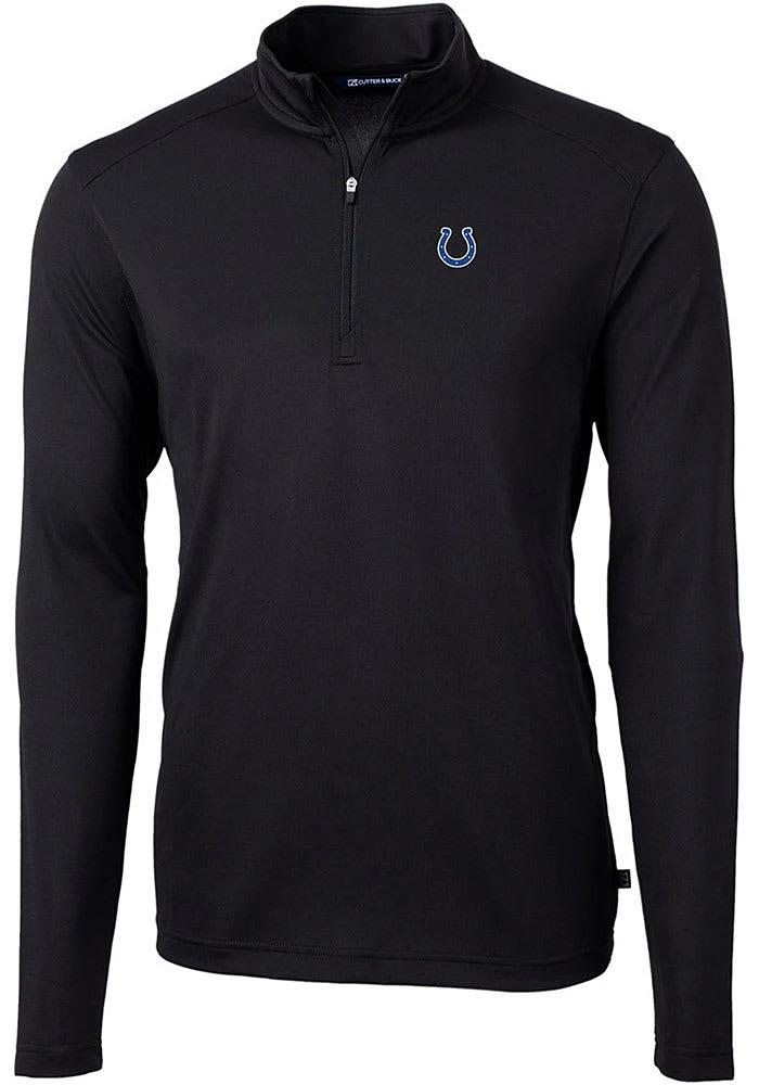 Cutter and Buck Indianapolis Colts Mens Virtue Eco Pique Long Sleeve Qtr Zip Pullover