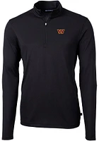 Cutter and Buck Washington Commanders Mens Virtue Eco Pique Long Sleeve Qtr Zip Pullover