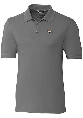 Cutter and Buck Denver Broncos Mens Advantage Short Sleeve Polo