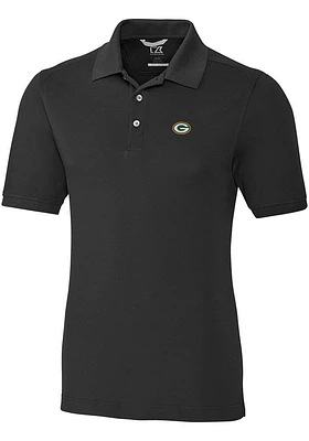 Cutter and Buck Green Bay Packers Mens Advantage Short Sleeve Polo